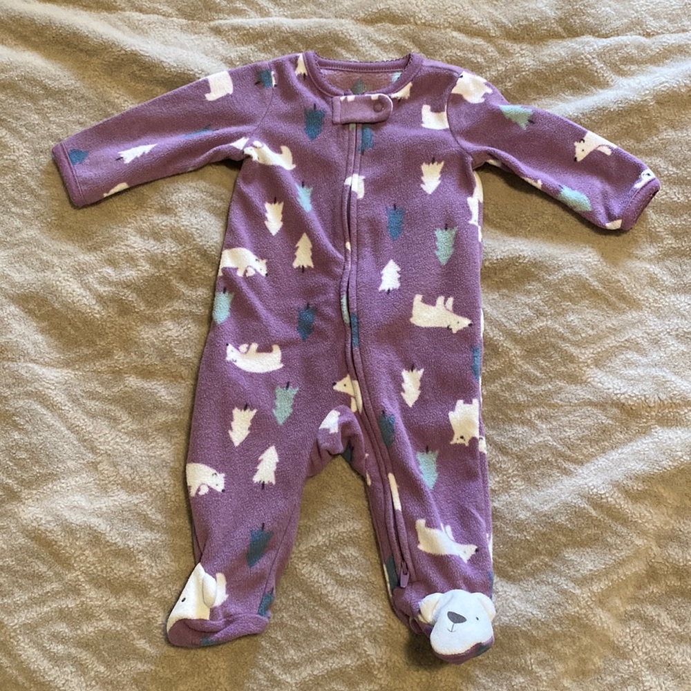 Carter’s fleece footie jams